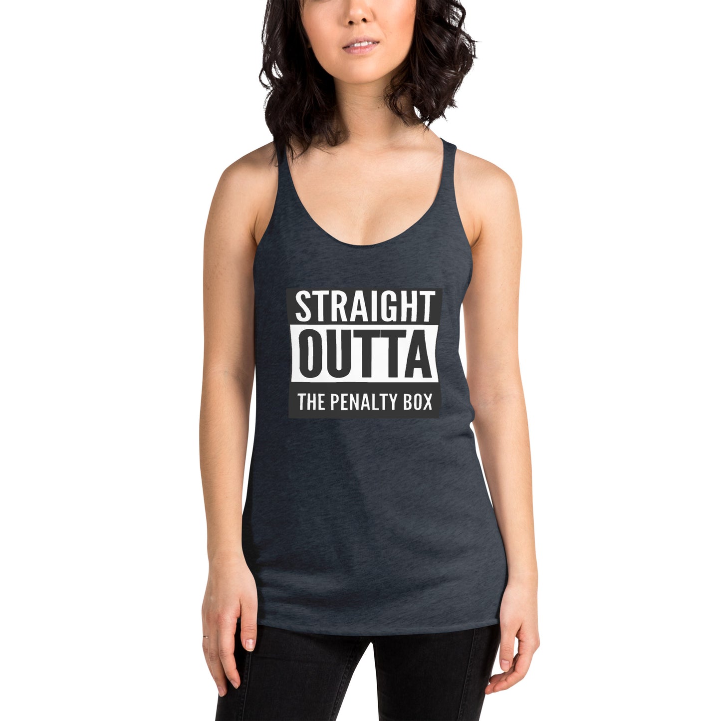 Straight Outta the Penalty Box Racerback