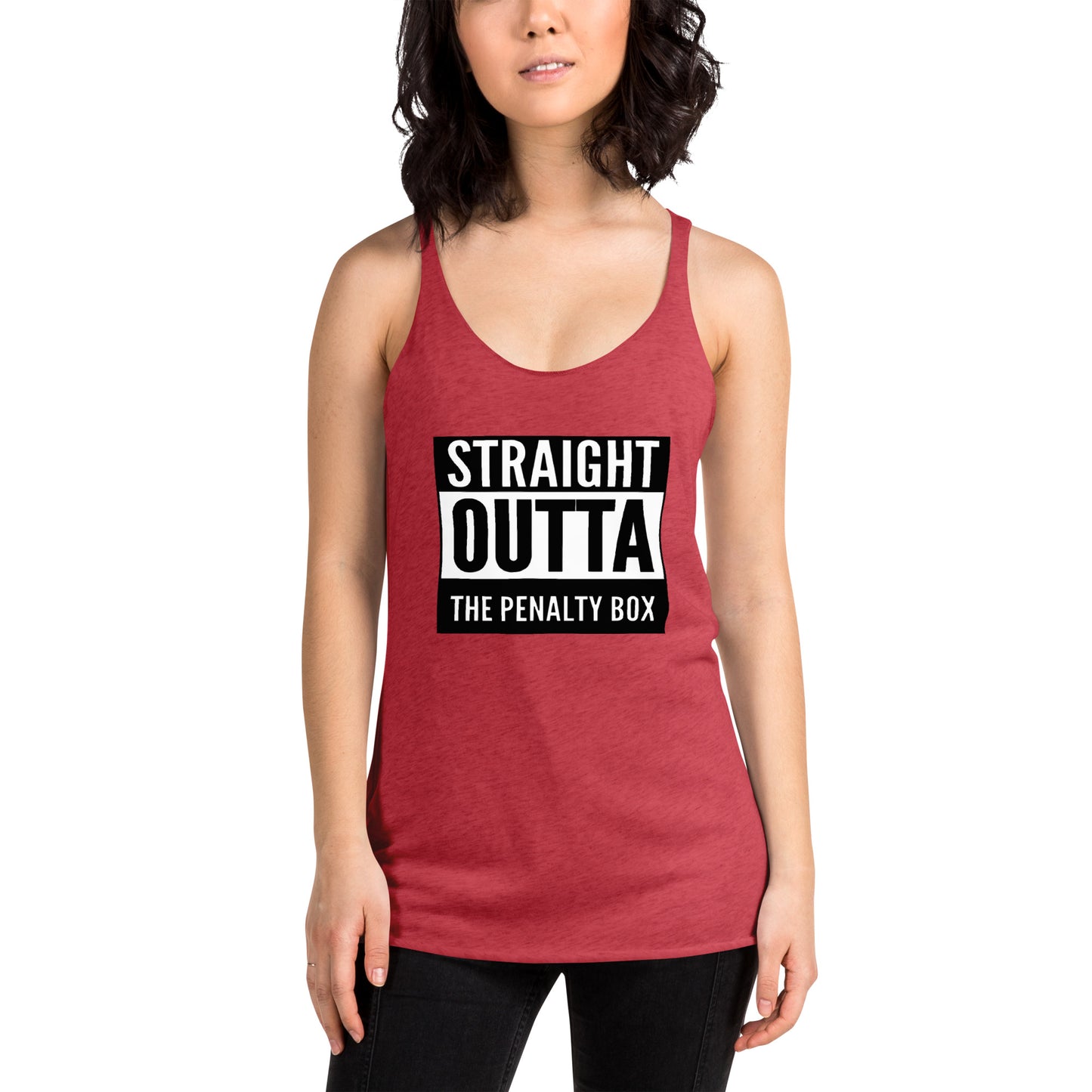 Straight Outta the Penalty Box Racerback