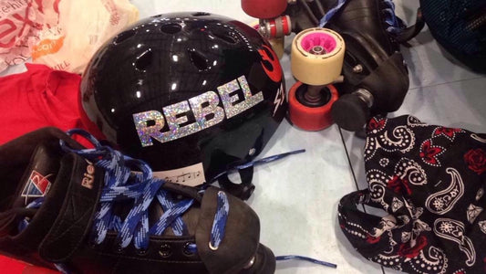 Custom Roller Derby Helmet Decals Name and Number
