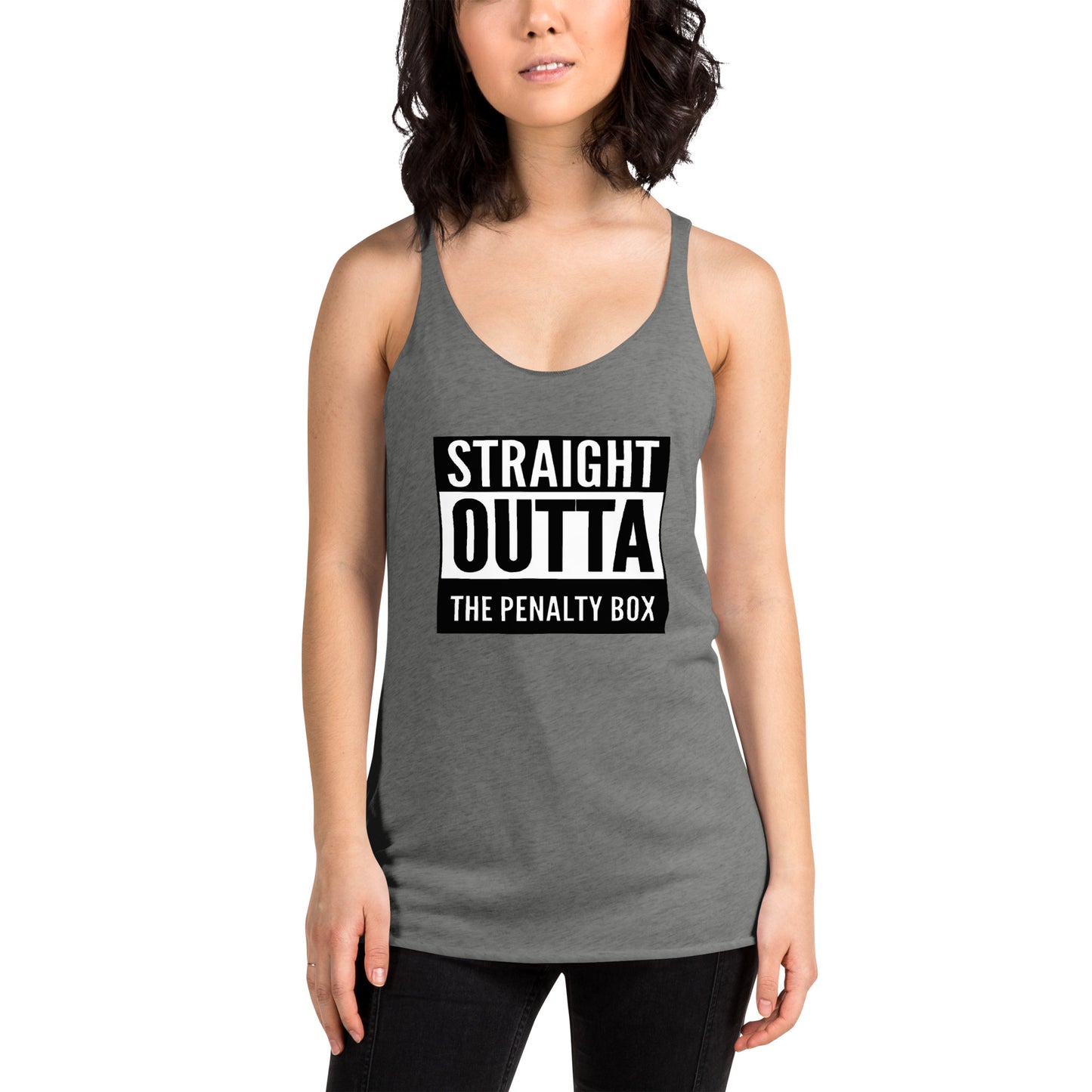 Straight Outta the Penalty Box Racerback